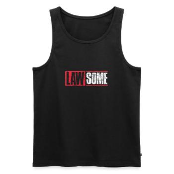 Anwalt - Männer Premium Bio Tank Top - Schwarz - Vorne - Michal (187cm)