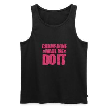 blockedTitle - Männer Premium Bio Tank Top - Schwarz - Vorne - Michal (187cm)