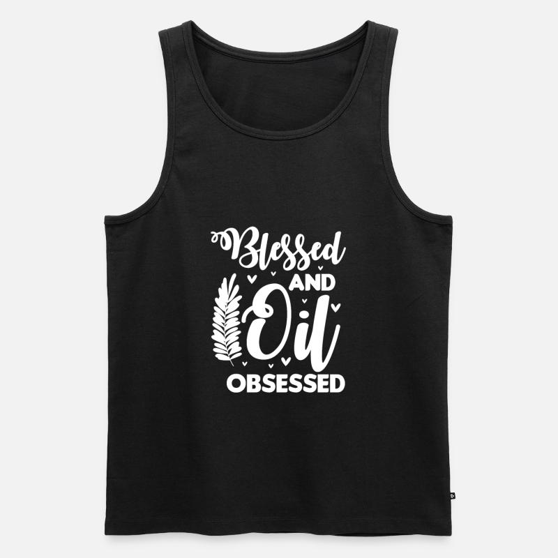 Essential Oils Ätherische Öle - Men's Premium Organic Tank Top - black