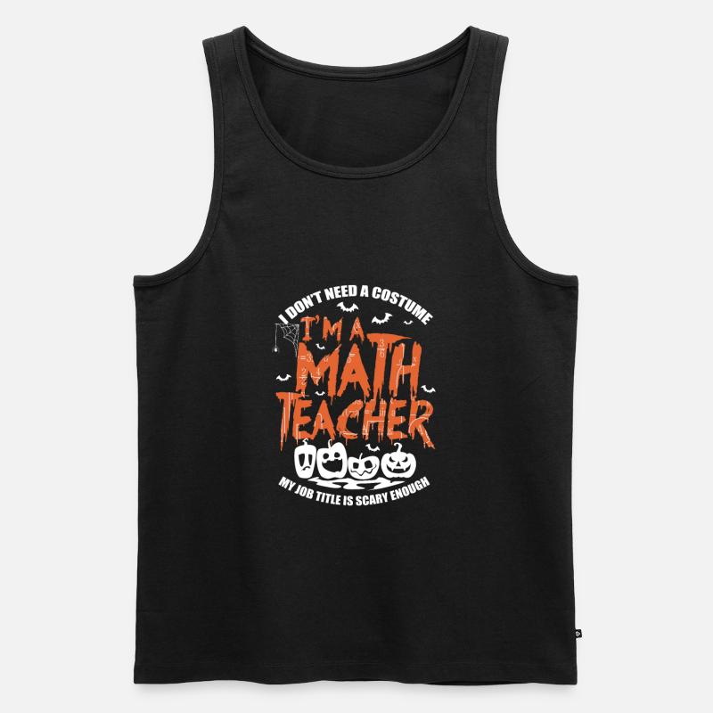 Mathe Lehrer - Männer Premium Bio Tank Top - Schwarz