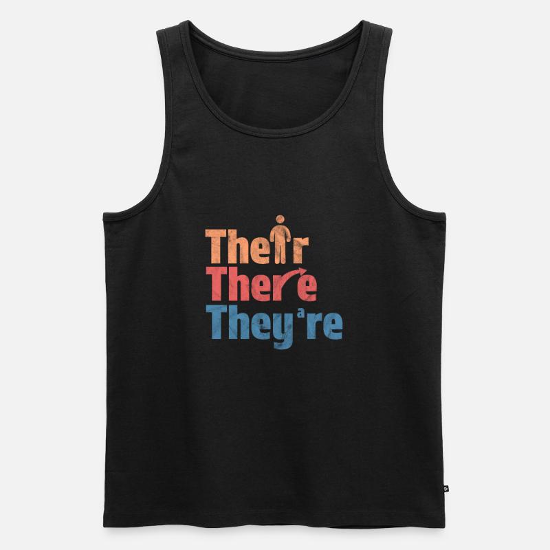 Englisch Lehrer - Männer Premium Bio Tank Top - Schwarz