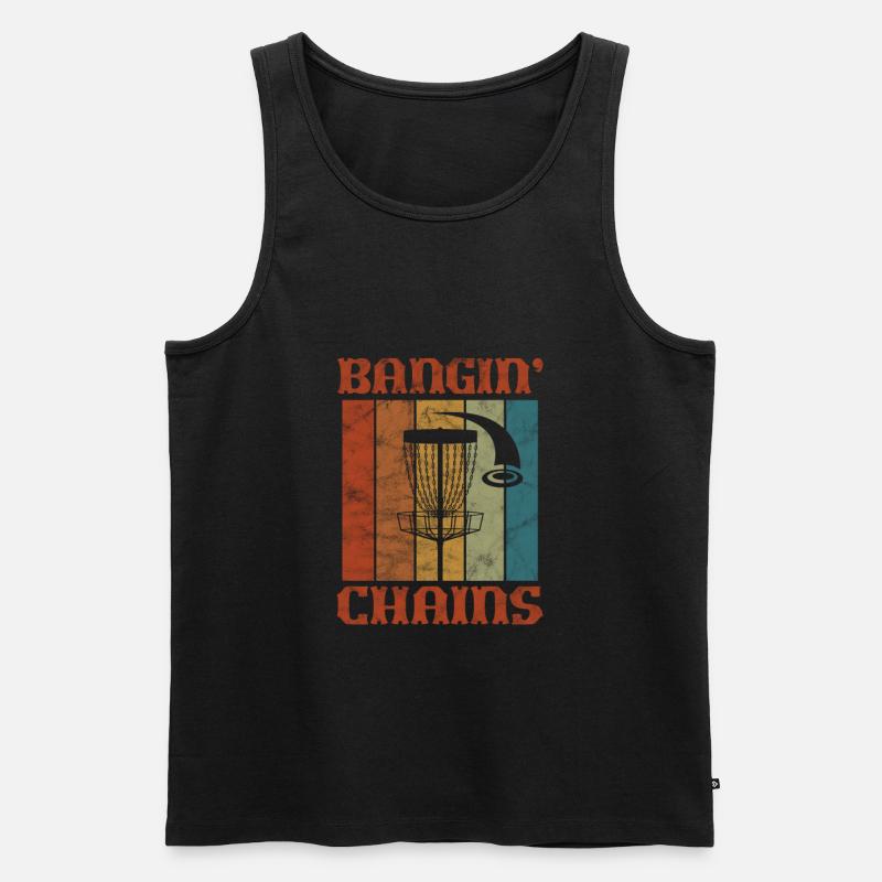 Disc Golf - Männer Premium Bio Tank Top - Schwarz