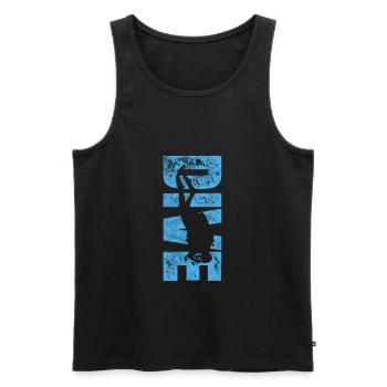 Diver - Men's Premium Organic Tank Top - black - Front - AI Model Male 178 light (178cm)