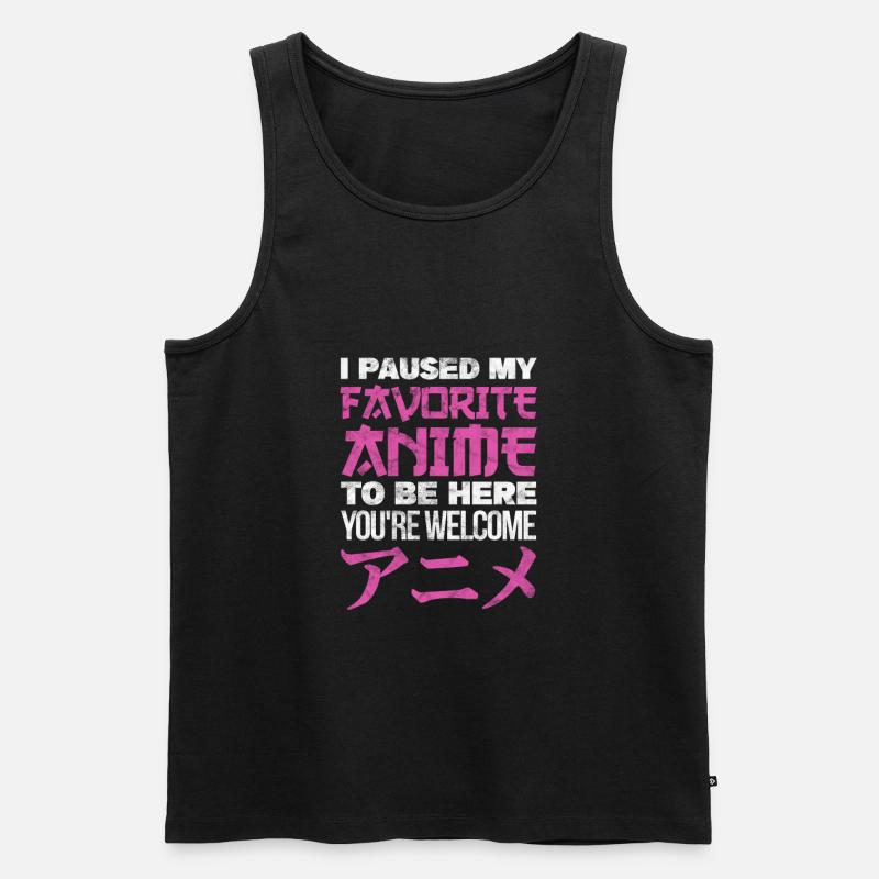 Anime - Männer Premium Bio Tank Top - Schwarz