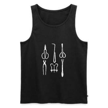 Bonsaï - Débardeur bio Premium Homme - noir - Devant - Michal (187cm)