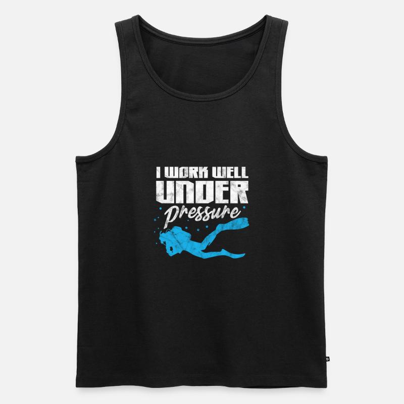 Taucher - Männer Premium Bio Tank Top - Schwarz