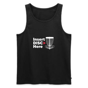 Disc Golf Frisbee Disc Golf Cadeau - Débardeur bio Premium Homme - noir - Devant - Michal (187cm)