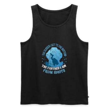 Diver - Men's Premium Organic Tank Top - black - Front - AI Model Male 178 light (178cm)