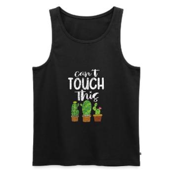 Cactus - Débardeur bio Premium Homme - noir - Devant - Michal (187cm)
