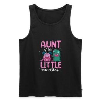 Aunt - Men's Premium Organic Tank Top - black - Front - Michal (187cm)