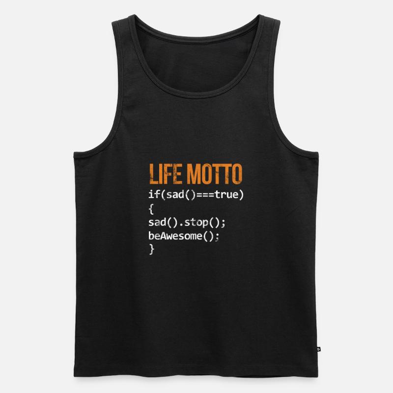 Softwareentwickler - Männer Premium Bio Tank Top - Schwarz