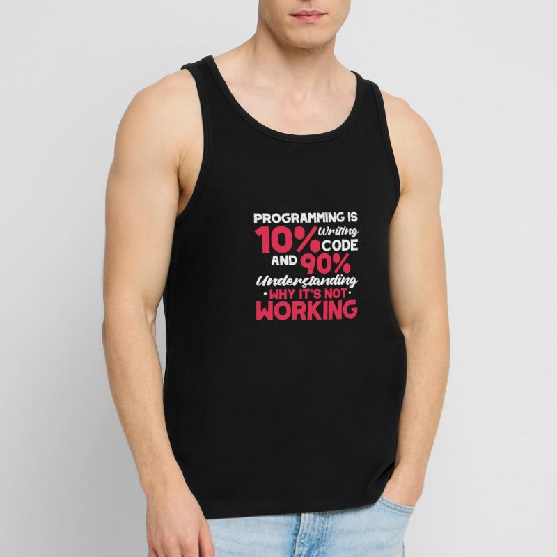 Software Developer Programmer Software Men's Premium Organic Tank Top