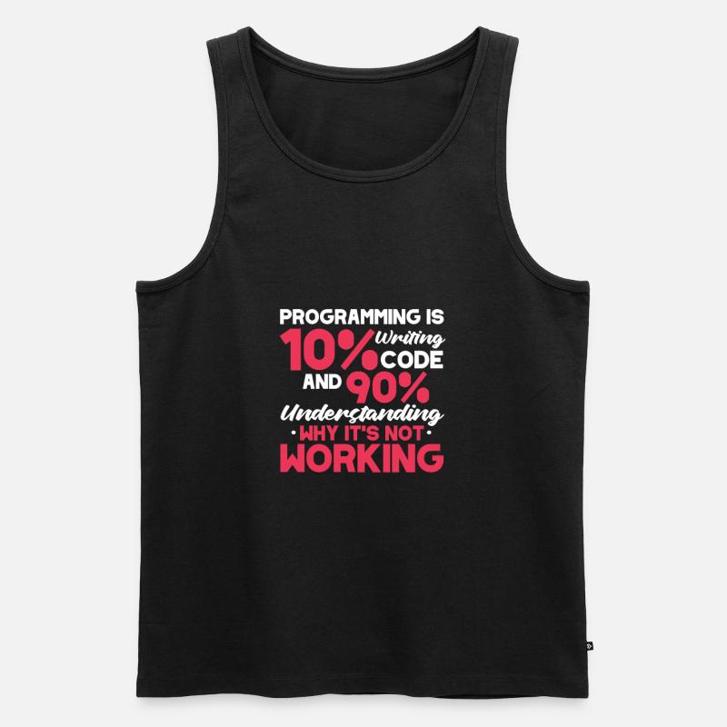 Softwareentwickler Programmierer Software - Männer Premium Bio Tank Top - Schwarz