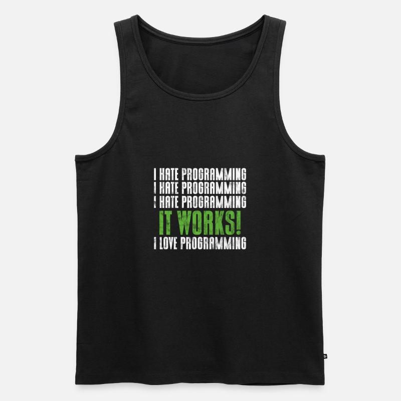 Programmierer - Männer Premium Bio Tank Top - Schwarz