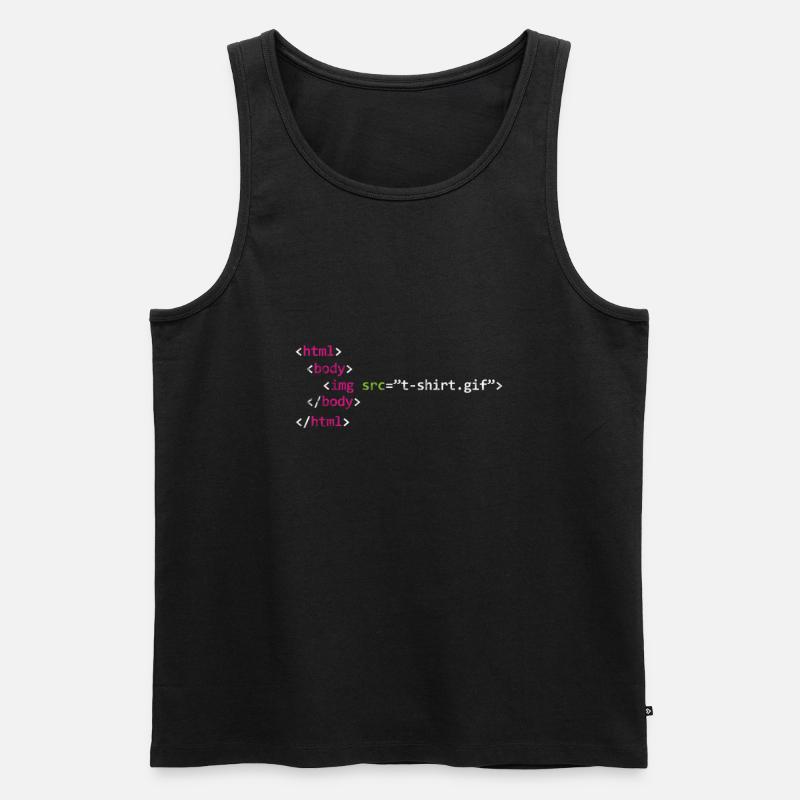 Programmer - Men's Premium Organic Tank Top - black