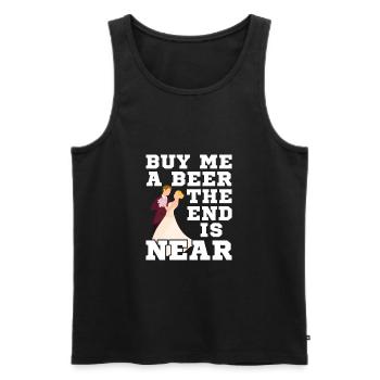 Junggesellenabschied - Männer Premium Bio Tank Top - Schwarz - Vorne - Michal (187cm)