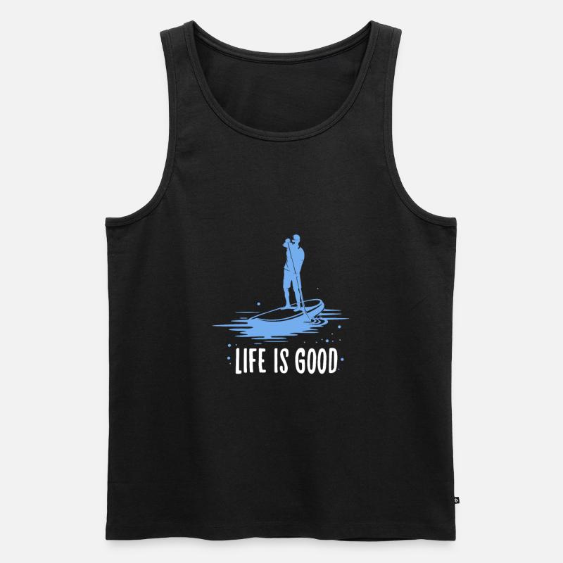 SUP - Männer Premium Bio Tank Top - Schwarz