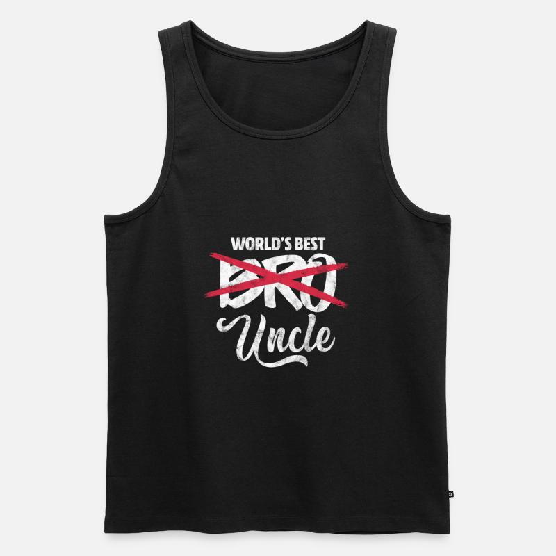 Onkel - Männer Premium Bio Tank Top - Schwarz