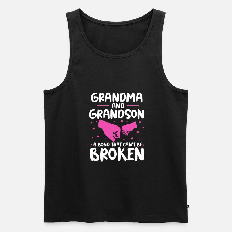 Oma Enkel - Männer Premium Bio Tank Top - Schwarz