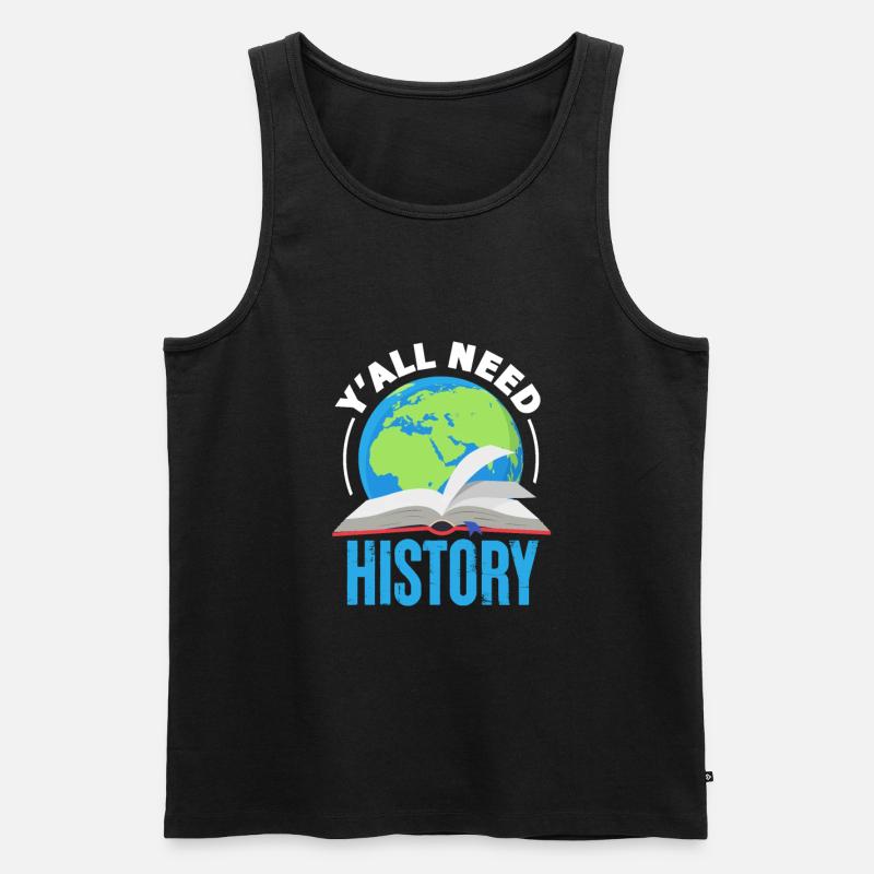 Geschichte - Männer Premium Bio Tank Top - Schwarz