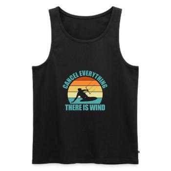 Kitesurfen - Männer Premium Bio Tank Top - Schwarz - Vorne - Michal (187cm)