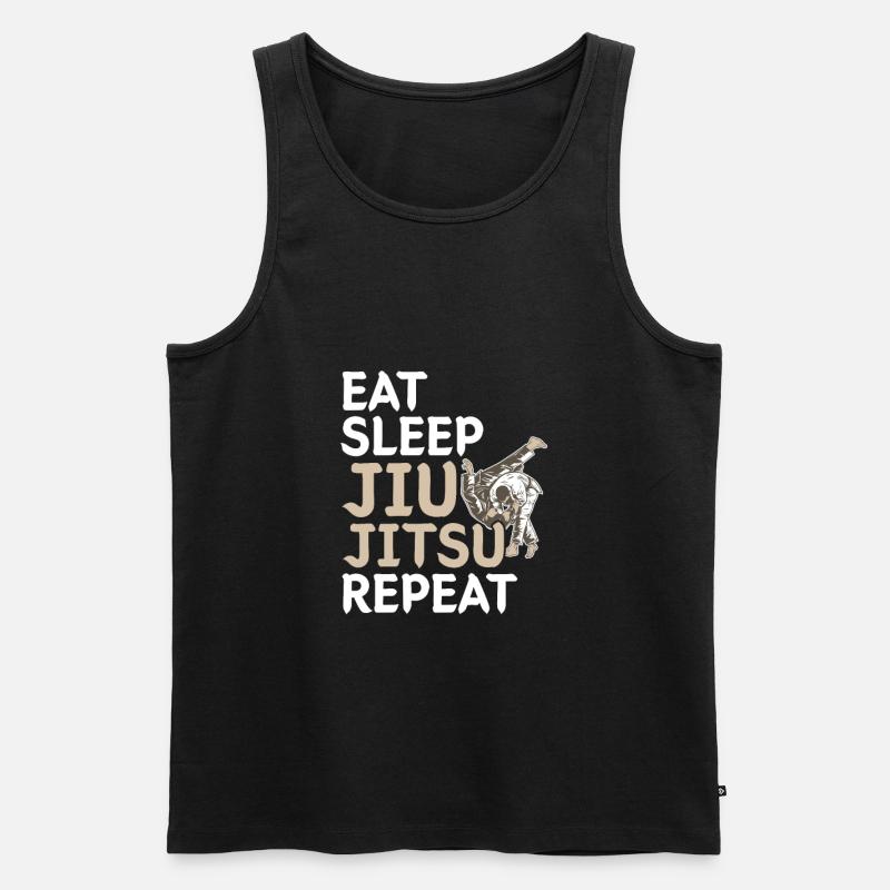 Jiu-Jitsu - Männer Premium Bio Tank Top - Schwarz