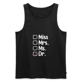 Doctor Medicine Doctor Doctor Physician Assistant Gift - Men's Premium Organic Tank Top - black - Front - Michal (187cm)