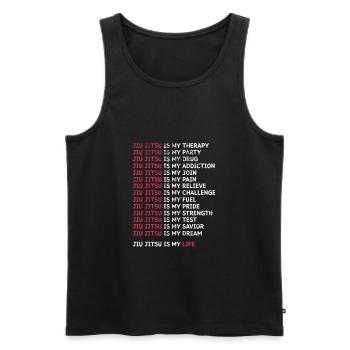 Jiu Jitsu Bjj Kampfsport Jiu-Jitsu Kampf Geschenk - Männer Premium Bio Tank Top - Schwarz - Vorne - Michal (187cm)