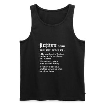 Jiu Jitsu Bjj Arts Martiaux Jiu-Jitsu Combat Cadeau - Débardeur bio Premium Homme - noir - Devant - Michal (187cm)