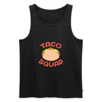 Taco - Männer Premium Bio Tank Top - Schwarz - Vorne - Michal (187cm)