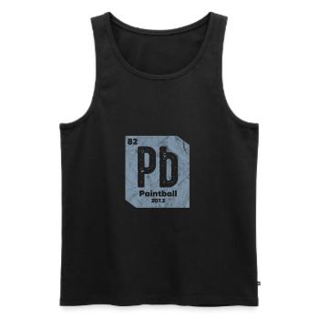 Paintball - Men's Premium Organic Tank Top - black - Front - AI Model Male 178 light (178cm)