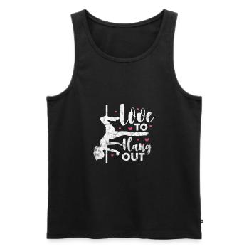Pole Dance - Männer Premium Bio Tank Top - Schwarz - Vorne - AI Model Male 178 light (178cm)