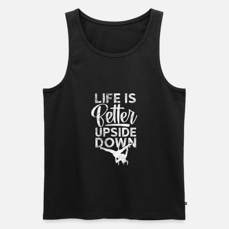 Pole Dance - Männer Premium Bio Tank Top - Schwarz