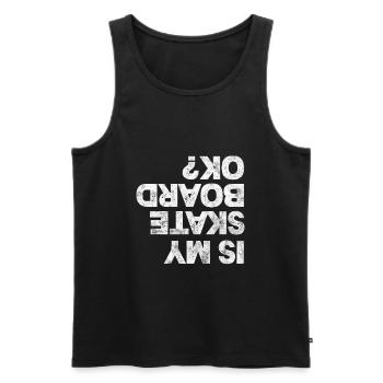 Skateboard Skater Skate Skaten Geschenk - Männer Premium Bio Tank Top - Schwarz - Vorne - Michal (187cm)