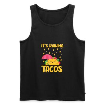Taco - Men's Premium Organic Tank Top - black - Front - AI Model Male 178 light (178cm)