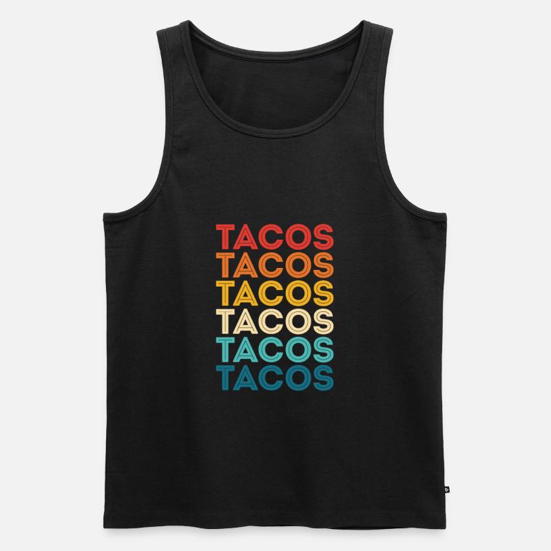 Taco - Männer Premium Bio Tank Top - Schwarz