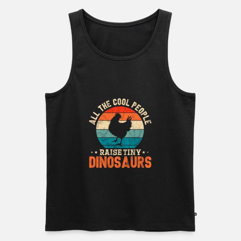 Huhn - Männer Premium Bio Tank Top - Schwarz