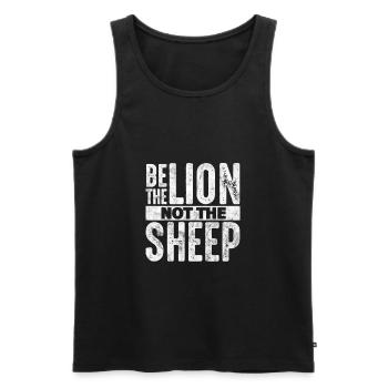 Motivation Motiver Carrière Dire Cadeau - Débardeur bio Premium Homme - noir - Devant - Michal (187cm)