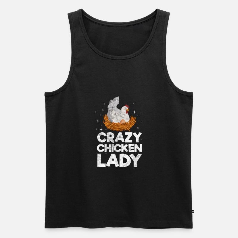 Huhn - Männer Premium Bio Tank Top - Schwarz