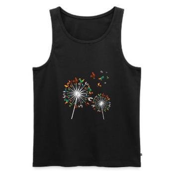 Huhn - Männer Premium Bio Tank Top - Schwarz - Vorne - AI Model Male 178 light (178cm)