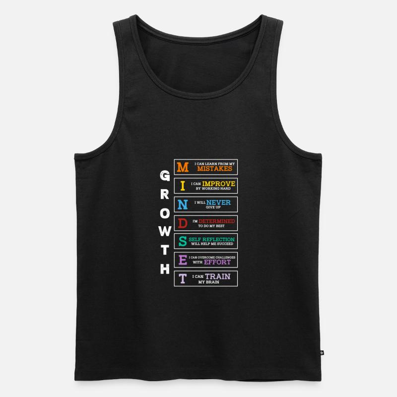 Motivation - Männer Premium Bio Tank Top - Schwarz