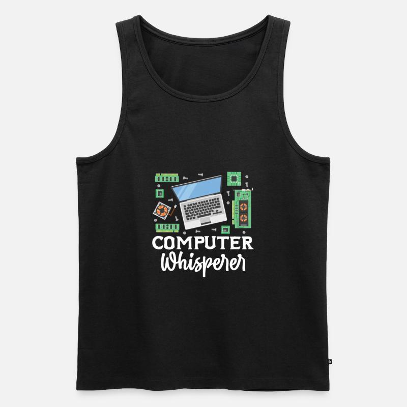 Computer - Männer Premium Bio Tank Top - Schwarz