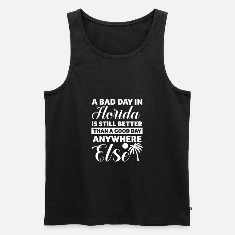 Florida - Männer Premium Bio Tank Top - Schwarz