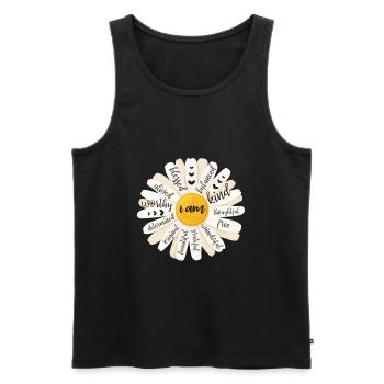 Motivation - Men's Premium Organic Tank Top - black - Front - AI Model Male 178 light (178cm)