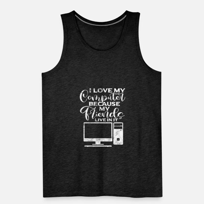 Computer Nerd Programmeur PC Cadeau informatique Débardeur bio Premium Homme