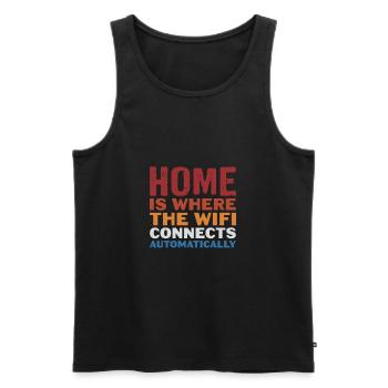 Computer - Männer Premium Bio Tank Top - Schwarz - Vorne - AI Model Male 178 light (178cm)