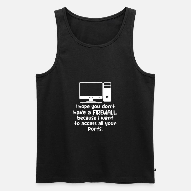 Computer - Männer Premium Bio Tank Top - Schwarz