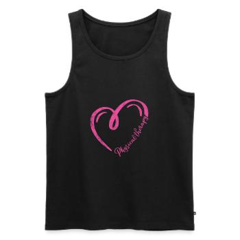 Physiotherapist Physiotherapy Physio Gift - Men's Premium Organic Tank Top - black - Front - AI Model Male 178 light (178cm)