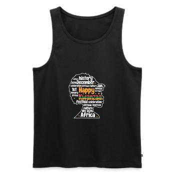 Kwanzaa Kultur USA 26. Dezember Geschenk - Männer Premium Bio Tank Top - Schwarz - Vorne - AI Model Male 178 light (178cm)