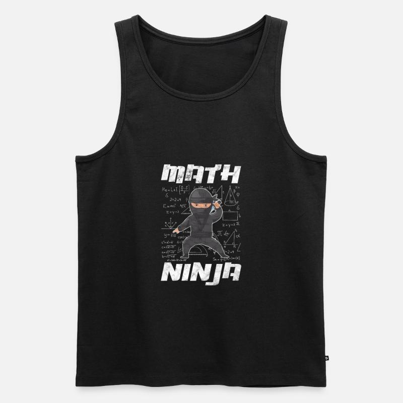 Mathematik - Männer Premium Bio Tank Top - Schwarz